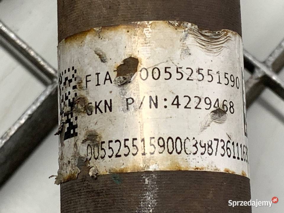 PÓŁOŚ PRAWY PRZÓD FIAT TIPO 00552551590 14 120 sprzedam