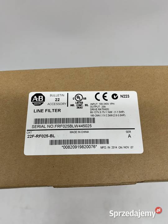 Allen Bradley 22FRF025BL Line Filter