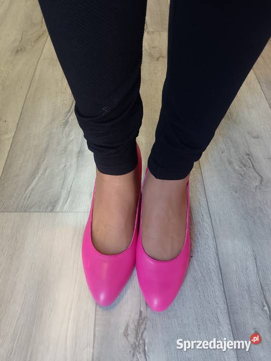 42 Różowe czółenka wieczorowe NOWE Kraków sprzedam