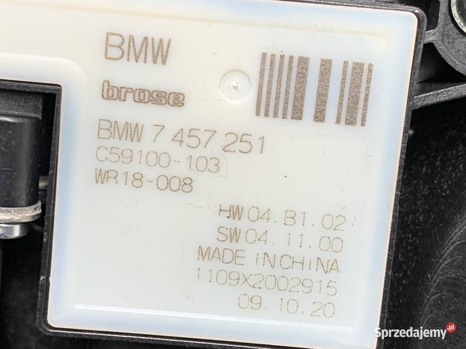 PODNOŚNIK SZYBY LEWY TYŁ BMW G30 7365167