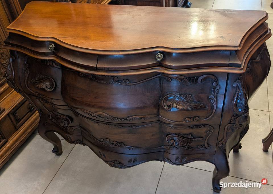 Wspaniała komoda neobarokowa orzech sklep Dąbrowa Górnicza
