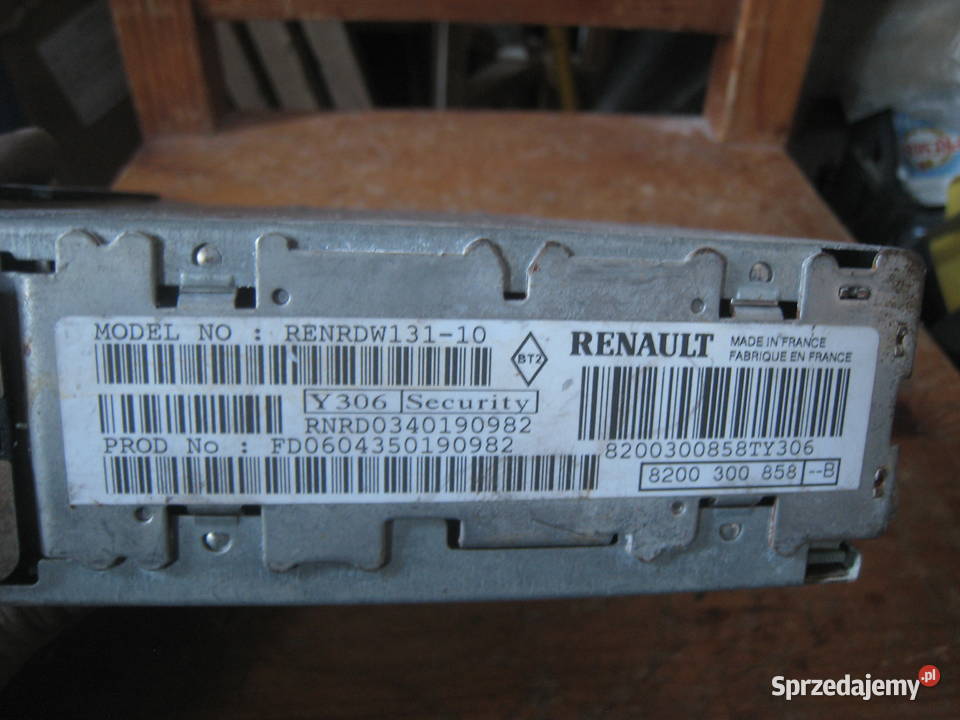 Radio oryginalne Renault 1 DIN Scenic II Clio osobowe Kraków sprzedam