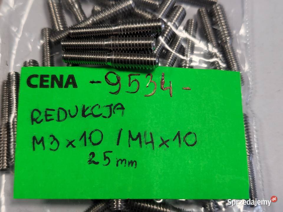 Śruba redukcja M3x10M4x10 25mm