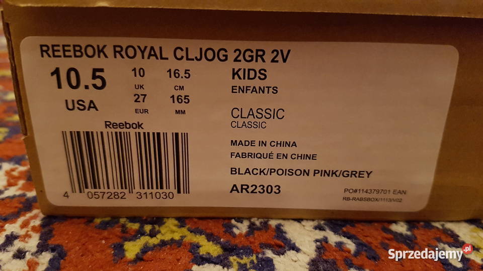 Reebok buty dziewczynka ROYAL CLJOG 2Gr2v 165 Reebok Warszawa