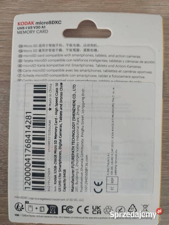 Micro SD 64gb Grodzisk Mazowiecki sprzedam