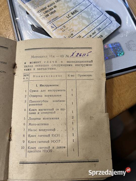 Iż49 1953r Zarejestrowany lubelskie Chełm