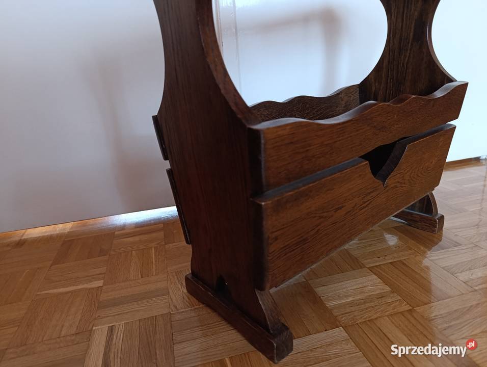 Gazetnik drewniany rustykalny stan IDEALNY 225cm Stołki i taborety Rawicz sprzedam