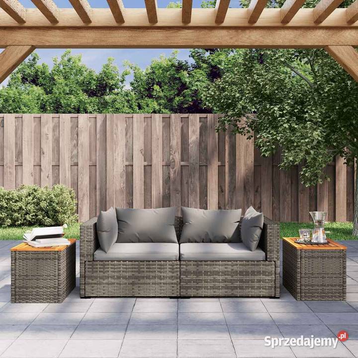 vidaXL Stoliki ogrodowe 2 szare 55x34x37 Warszawa