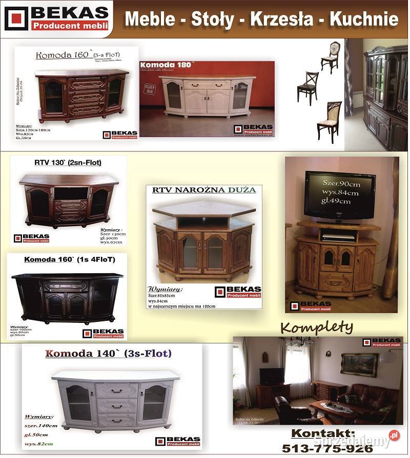 Stylowa Klasyczny Zestaw Biały Dąb Lakierowany Łowicz