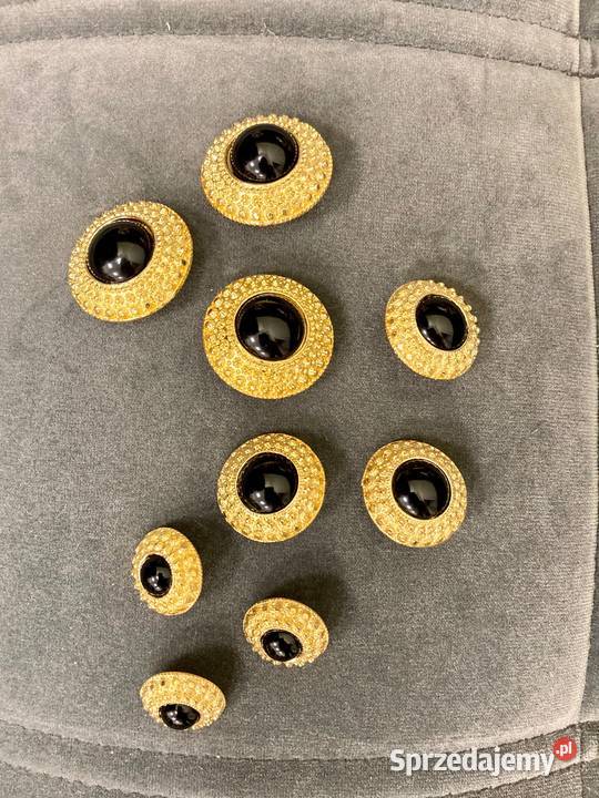 Nowe biżuteryjne złote guziki vintage luksus z Nisko sprzedam