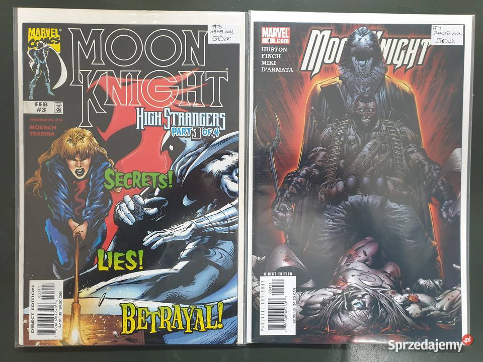 Moon Knight 2 oryginalne komiksy Marvel USA Superbohaterowie pomorskie Gdynia