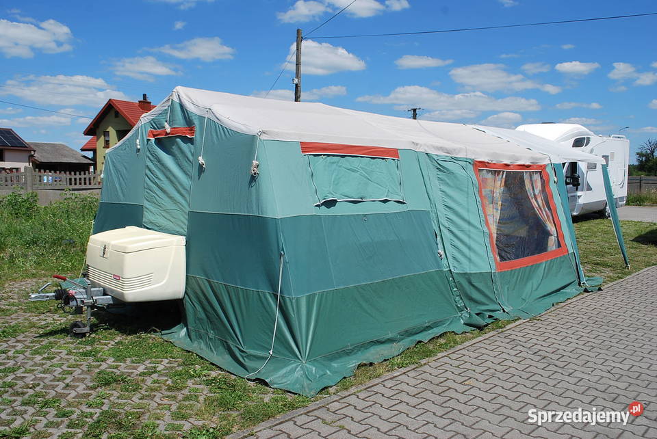 PRZYCZEPA KEMPINGOWA NAMIOTOWA TRIGANO 2005 R Rok produkcji 2005 mazowieckie Grzebowilk