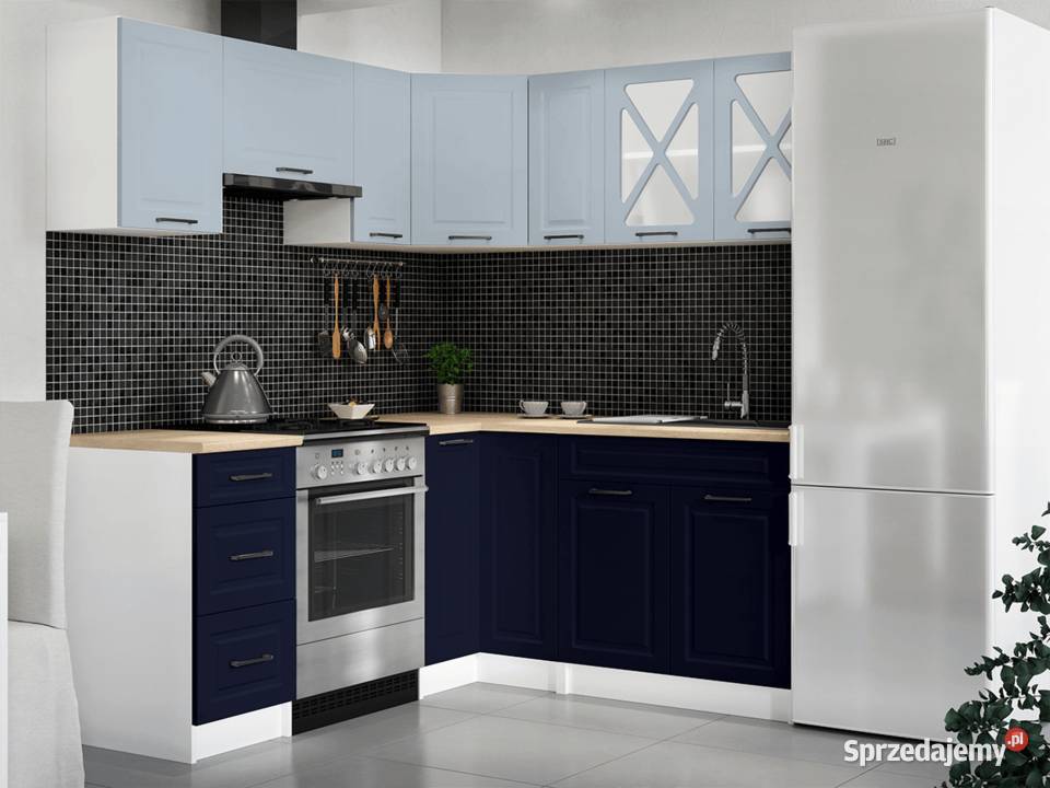 Kuchnia narożna ASTRID BIAŁY MAT POPIEL MAT sprzedam