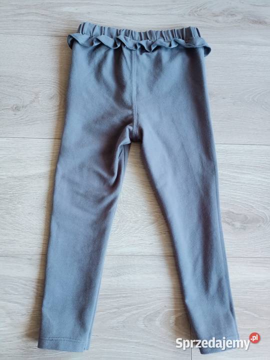 Jegginsy legginsy dziewczęce szare z falbanką 98 Płock sprzedam
