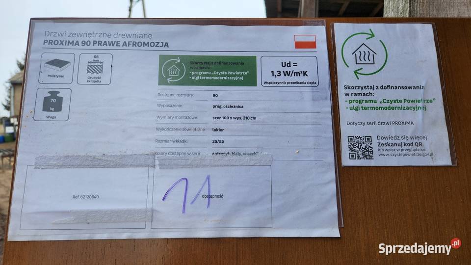 Drzwi zewnętrzne numer 11 Toruń sprzedam