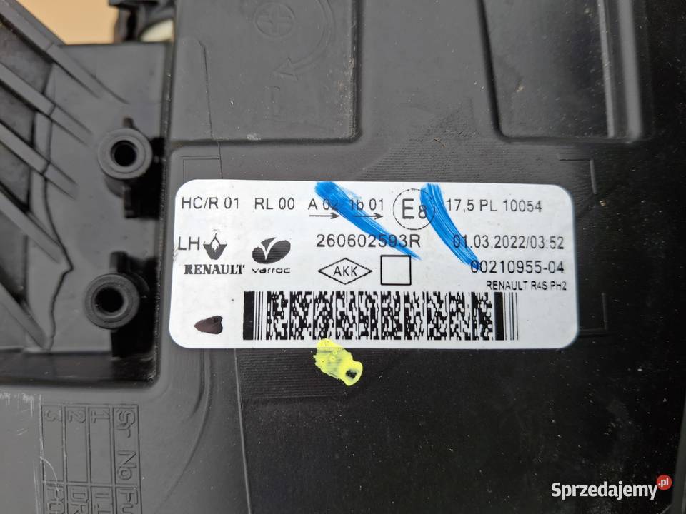 RENAULT TWINGO III 3 LIFT REFLEKTOR LEWY LED Bieleń
