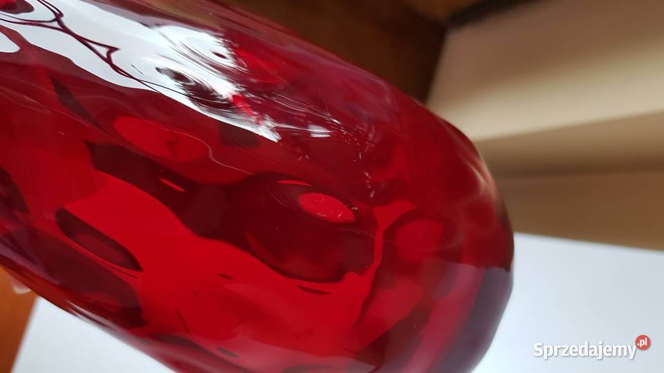 Wazon ANANAS Ząbkowice kolorowe szkło PRL sprzedam