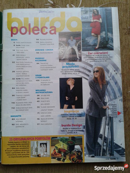 BURDA ZIELONA WYSPA PÓŁNOCY Rok wydania 1999 Piszczac