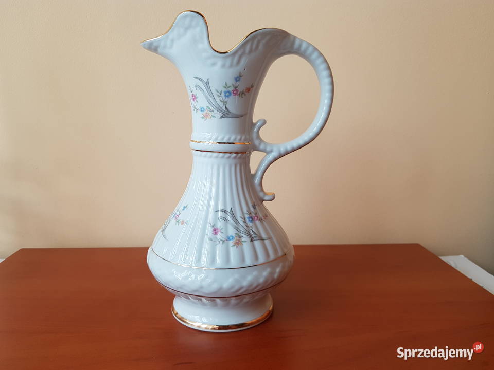 Porcelanowy sygnowany dzban / dzbanek Chodzież porcelana PRL