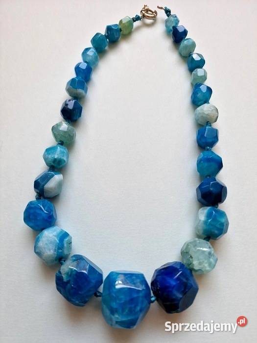 NATURALNY AGAT AŁTAJSKI NASZYJNIK ETNO ART