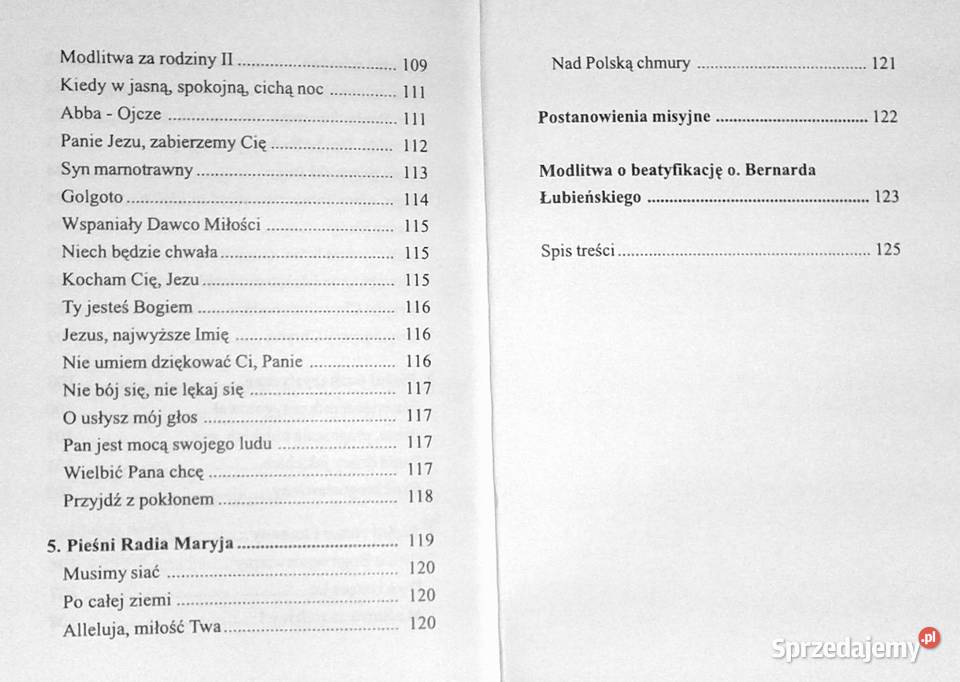 Modlitwy i pieśni misyjnomaryjne Janusz Chełm