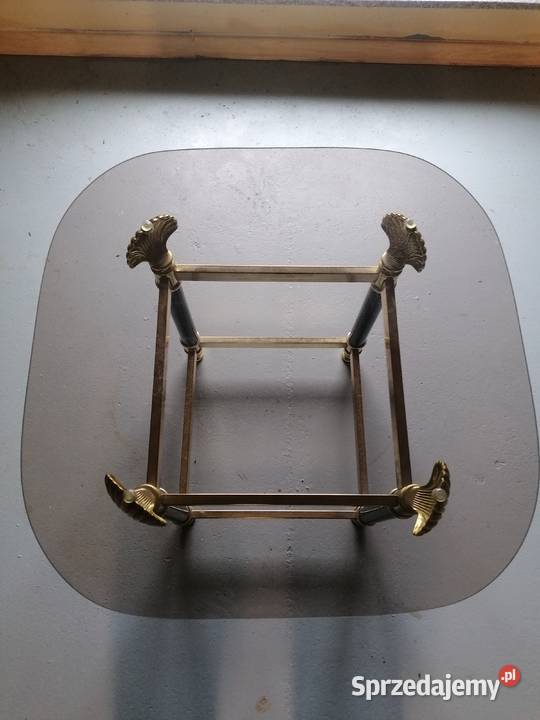 Stolik szklany kawowy stelaż metalowy Łódź