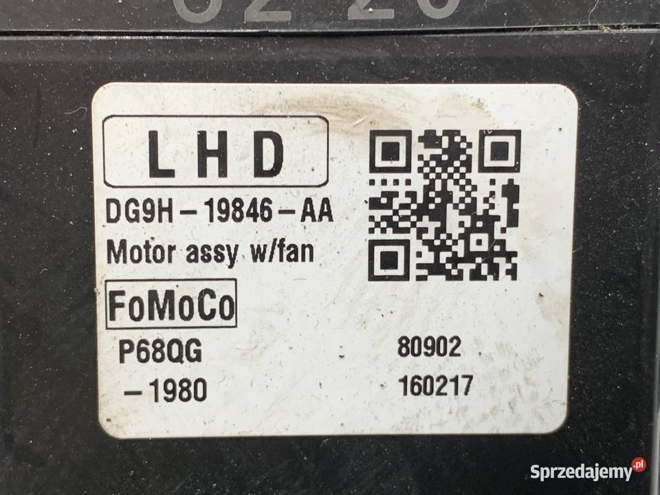 DMUCHAWA NAWIEWU FORD S DG9H19846AA WENTYLATOR Dmuchawy podkarpackie