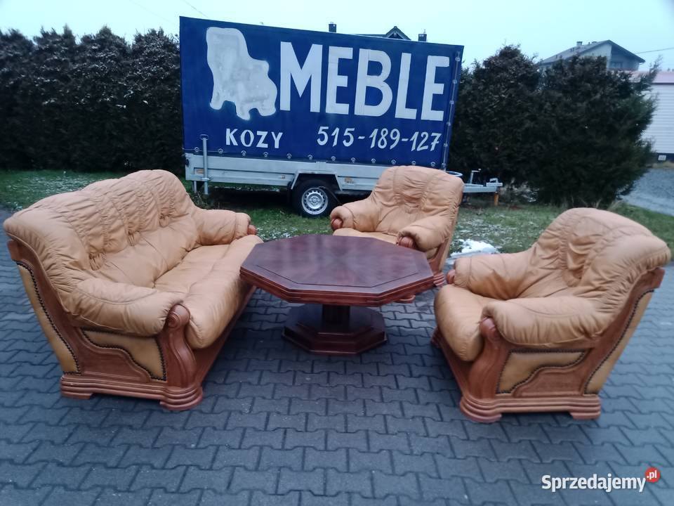 Komplet Wypoczynkowy VANILLA 311 i Stolik dąb śląskie Kozy sprzedam