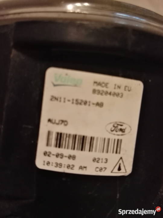 FORD FOCUS C FIESTA PRAWY HALOGEN 2N 1115201AB Międzychód