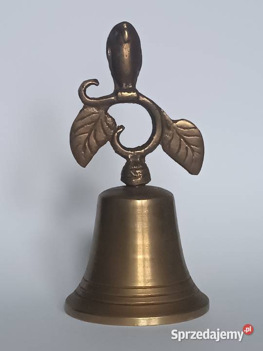 Mosiężny dzwonek ozdobny z motywem winorośli Rzeszów