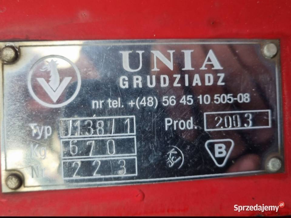 Pług Unia Tur 31 4x40 sprzedam