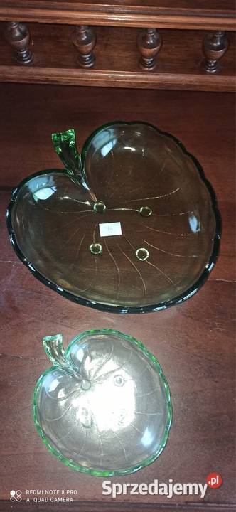 Miska owocarka Zielony listek Do deserów Owoców Antyki, Sztuka, Kolekcje Gdańsk