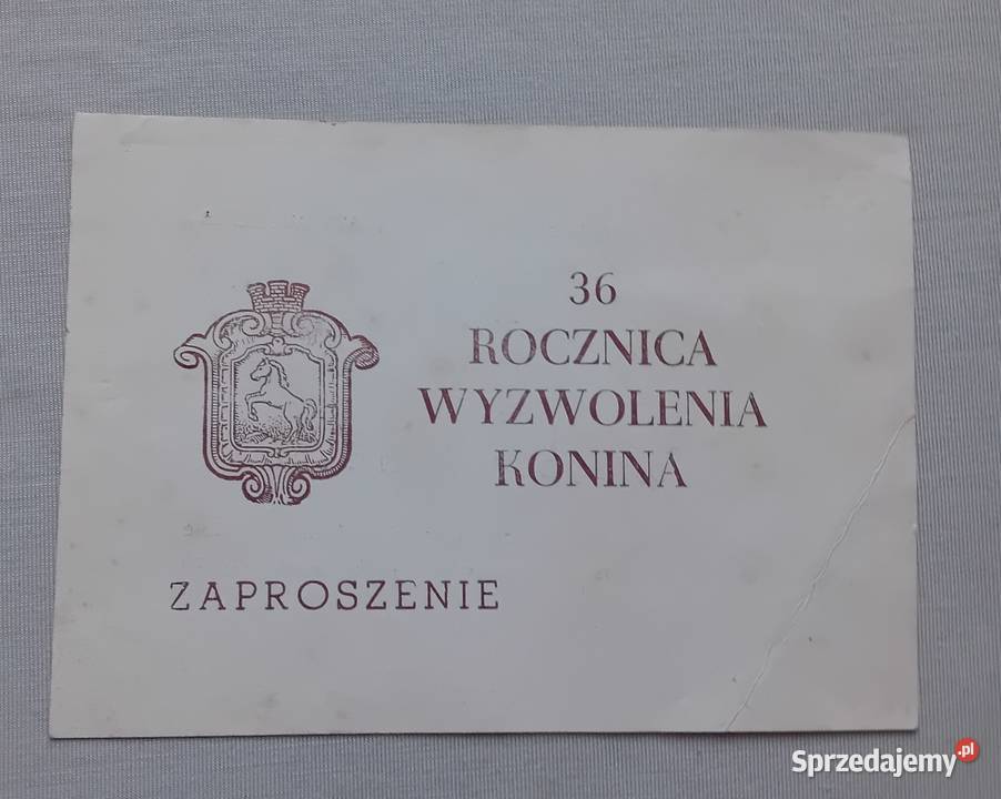 Zaproszenie na koncert z okazji 36 rocznicy sprzedam