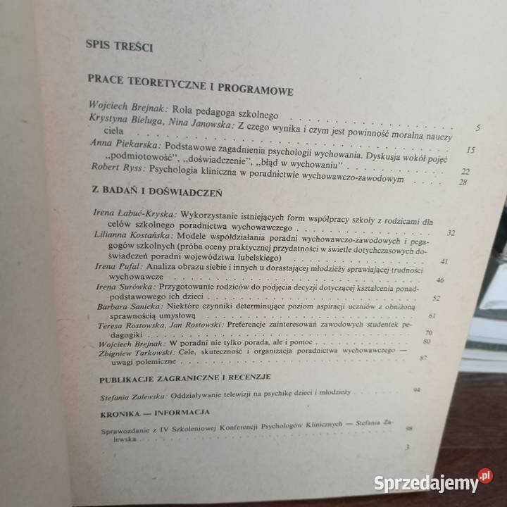 Zagadnienia wychowawcze książki wysyłka pomorskie Gdańsk