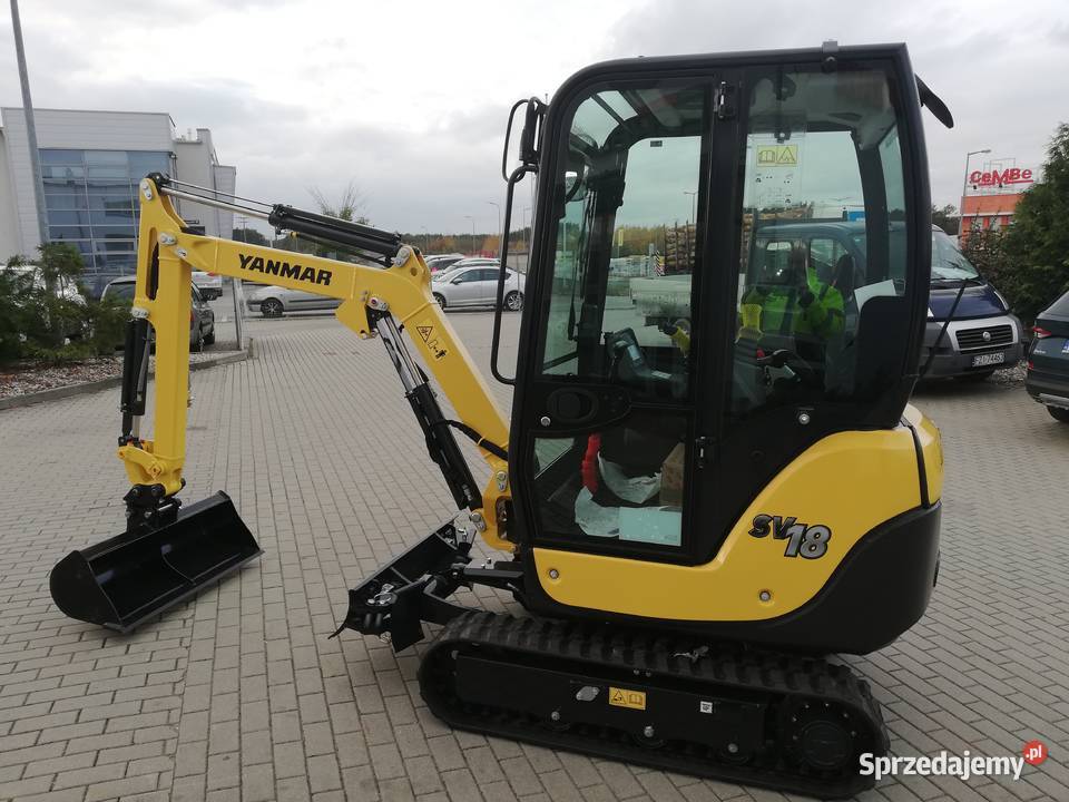 minikoparka Yanmar SV 18 ręki Koparki Szczecin