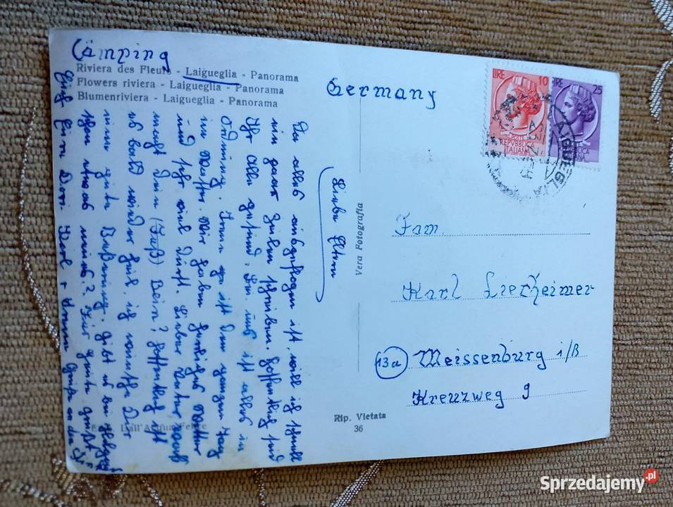 LAIGUEGLIA WIDOK NA MIASTO I PLAŻĘ W PROWINCJI Piszczac