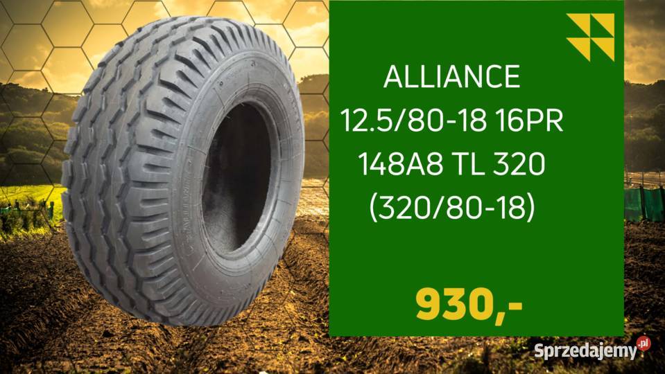 NOWE OPONY ALLIANCE 1258018 16PR 148A8 TL 320 nieuszkodzony Gdańsk