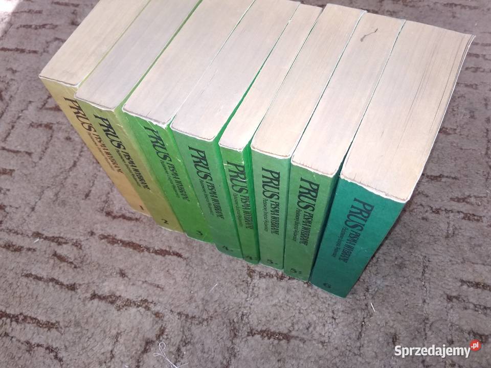 B Prus Pisma wybrane 8 tomów mazowieckie Pruszków