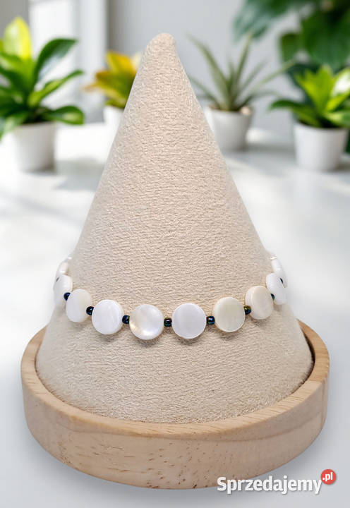 Komplet bransoletka i kolczyki z masy perłowej Warszawa