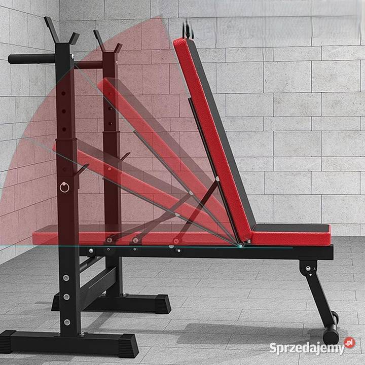 ławka do ćwiczeń skośna ze stojakami pod sztangę Kraków