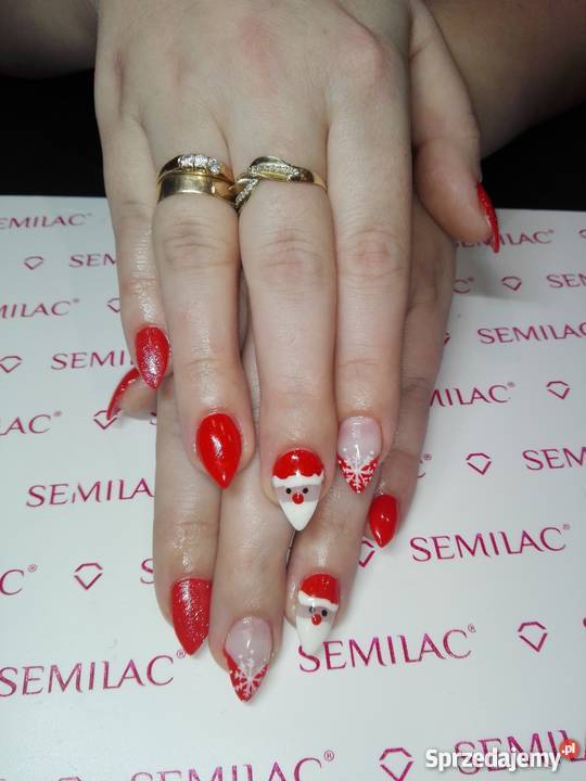 Paznokcie hybrydowe manicure przedłużenie żelowe