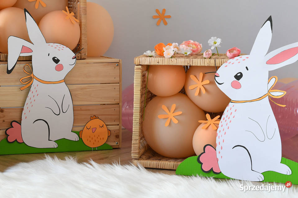 Scenka wielkanocna handmade zajączki girlandy Wielkanoc Poznań