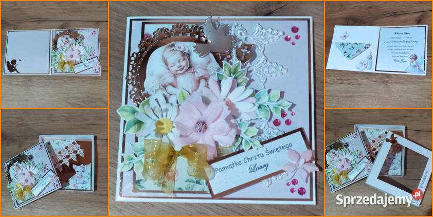 Pamiątki Chrztu Św ręcznie robione wielkopolskie