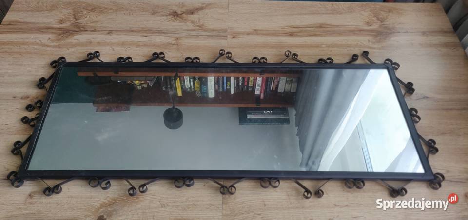 Dwa lustra PRL metaloplastyka vintage mazowieckie Warszawa sprzedam