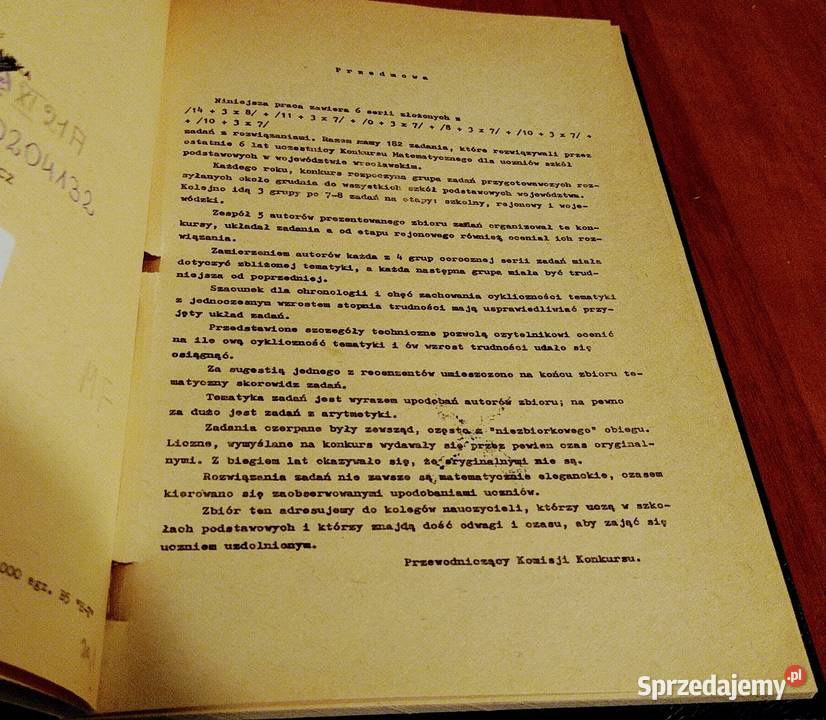 Zbiór zadań konkursowych z matematyki szkół szkoła podstawowa pomorskie Gdańsk sprzedam