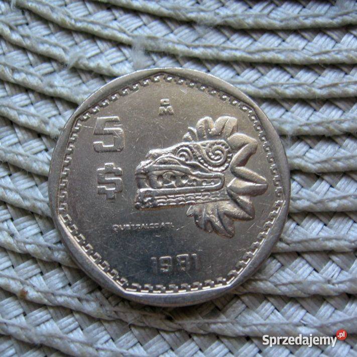 Meksyk 5 Peso 1981r wielkopolskie