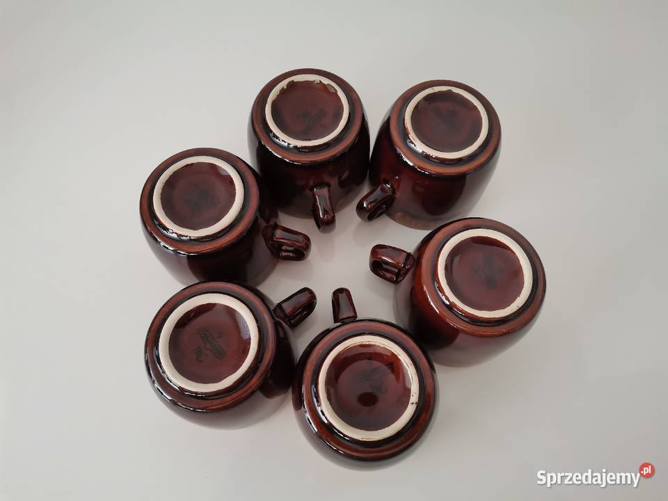Stare nieużywane kubki N005 6 sztuk porcelit sprzedam