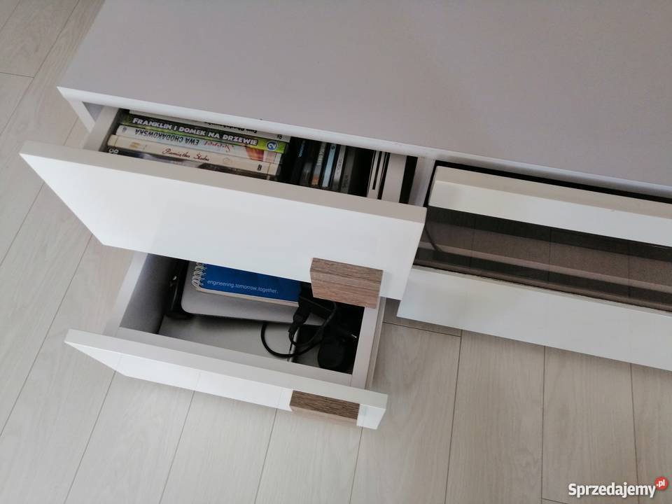 Szafka RTV biały połysk świętokrzyskie Kielce