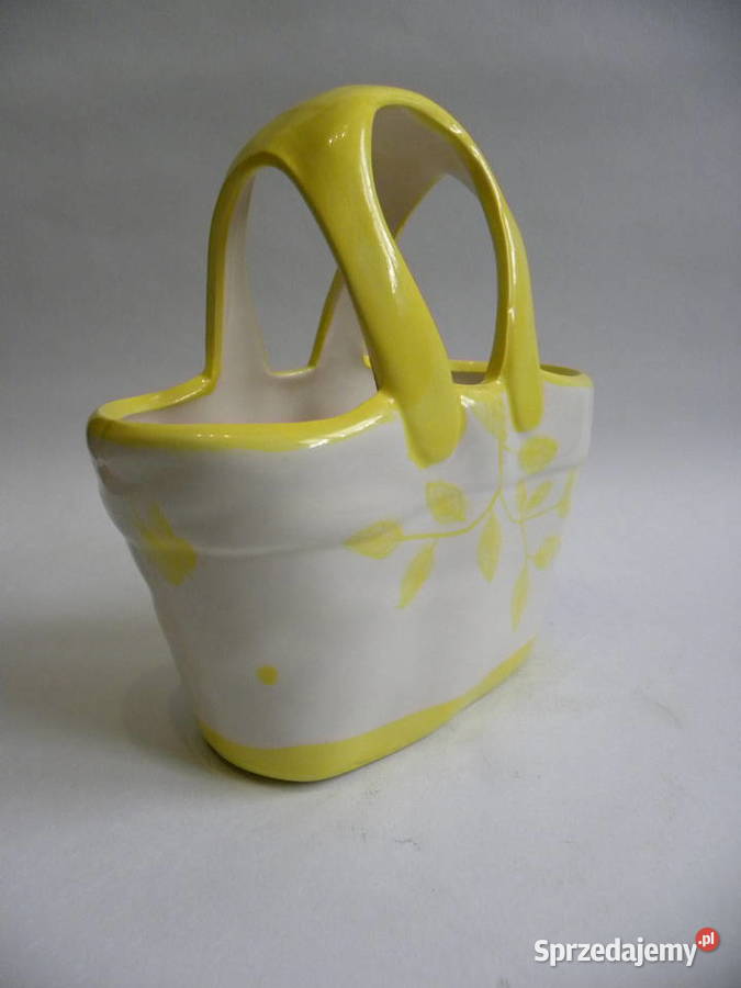 Dwa duże żółte półmiski misy dolnośląskie sprzedam