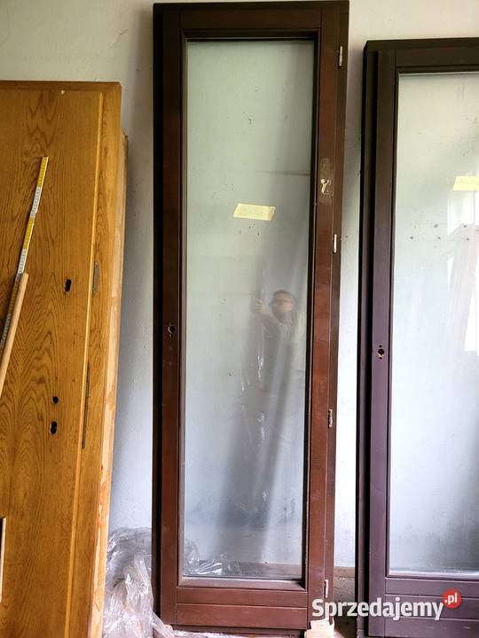 okno drzwi drewniane balkonowe 69x234 Turawa